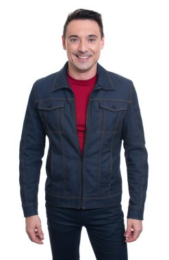 Trendy yakışıklı genç adam izole