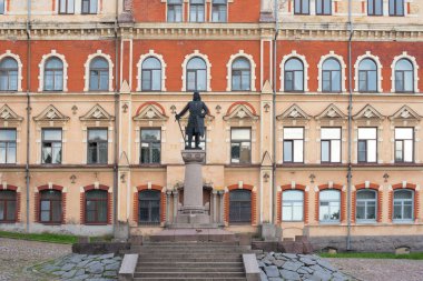 Vyborg, Rusya - 19 Temmuz 2016: Torgils Knutsson heykeli