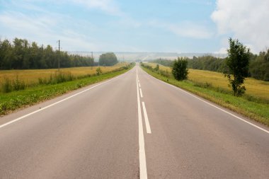 boş asfalt yol