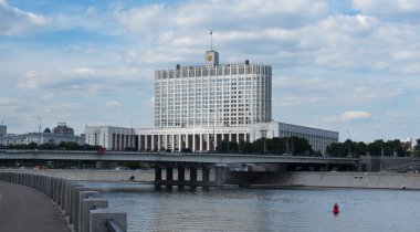 Moskova'da Rusya Federasyonu hükümeti. Beyaz Saray