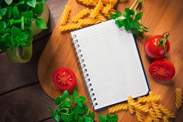 Recipe of cooking pasta — Stock Photo, Image