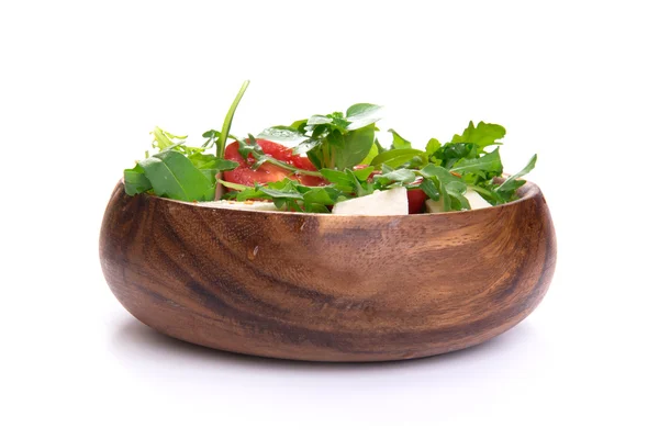 Salada de legumes frescos com rúcula e feta — Fotografia de Stock