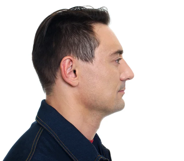 Profile view of smiling confident man — Stock Photo, Image