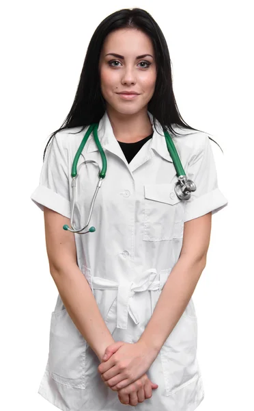 Smiling young medical doctor with stethoscope. — Stock Photo, Image