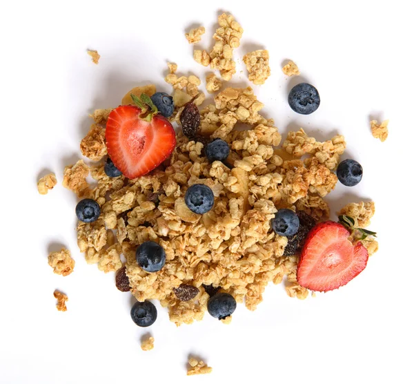 Muesli com bagas frescas. Alimentos saudáveis — Fotografia de Stock