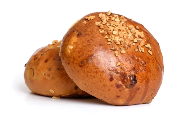 Broodjes geïsoleerd op witte achtergrond — Stockfoto