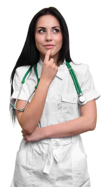 Smiling young medical doctor with stethoscope. — Stock Photo, Image