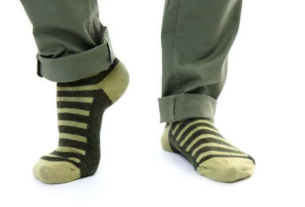 Füße in Socken — Stockfoto