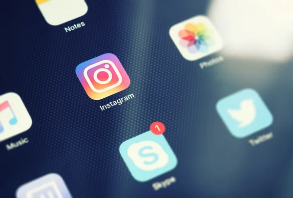 Mosca, RUSSIA - 15 settembre 2016: Instagram è un phot online — Foto Stock