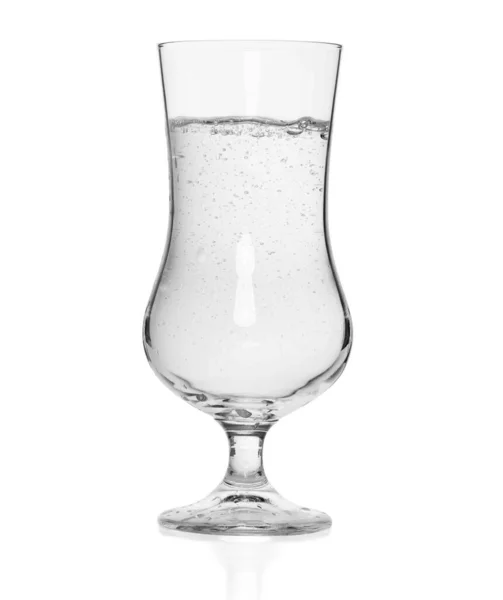 Transparentes Glas Wasser Isoliert Auf Weißem Hintergrund Mit Clipping Pfad — Stockfoto
