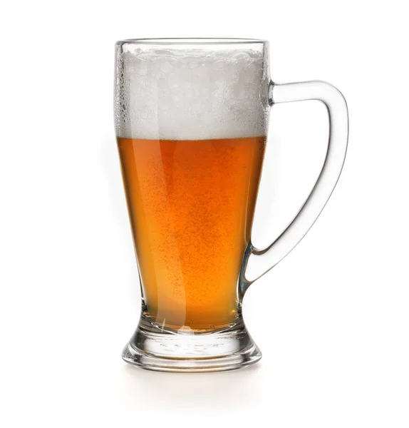 Glas Eines Irischen Red Ale Bier Isoliert Auf Weißem Hintergrund — Stockfoto