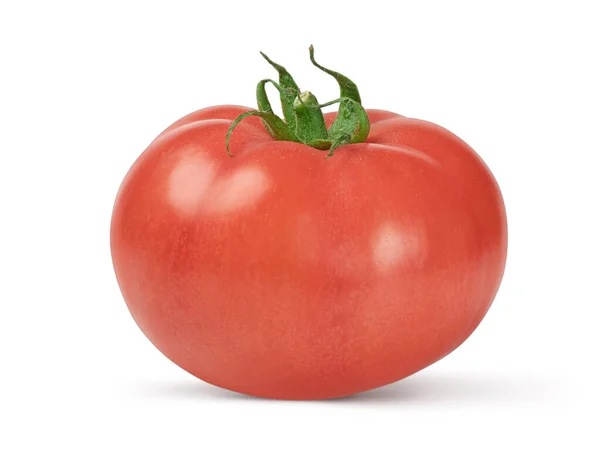 Tomate Rouge Isolée Sur Fond Blanc Avec Chemin Coupe — Photo