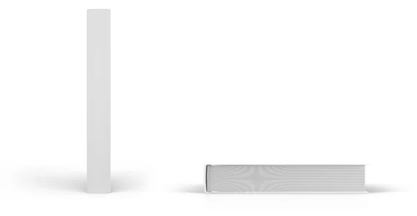 Hardcover Buchattrappe Isoliert Auf Weißem Hintergrund Vorlage Für Ihr Design — Stockfoto