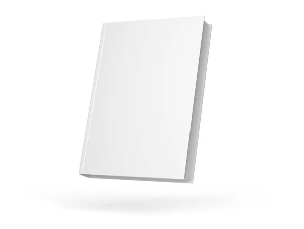 Capa Dura Livro Mockup Isolado Fundo Branco Modelo Para Seu — Fotografia de Stock