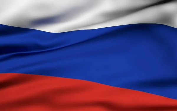 Silk Russian Flag Background Illustration — Stock Photo, Image