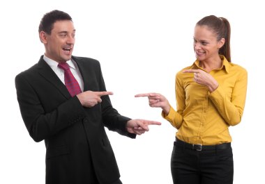 İş adamı ve iş kadını