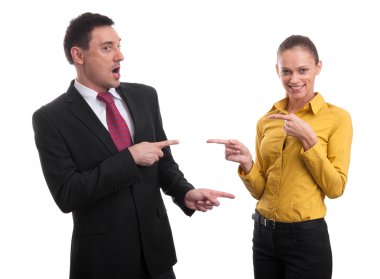 İş adamı ve iş kadını