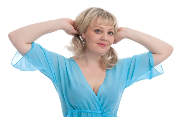 Mujer hermosa y feliz — Foto de Stock