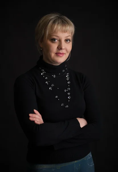 Friendly smiling young woman portrait — Stock Photo, Image