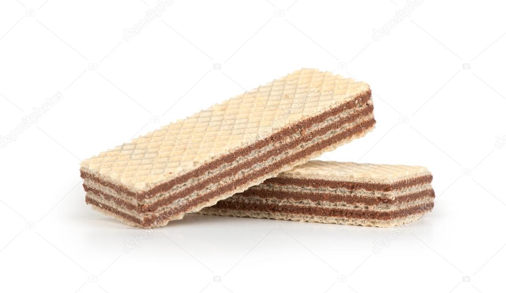 Wafers with chocolate