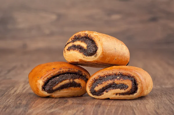 Buns with poppy seeds — Stock Photo, Image