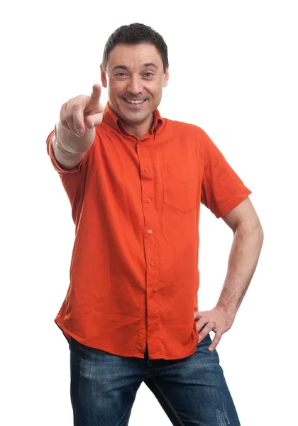 Handsome man pointing at you — Stock Photo, Image