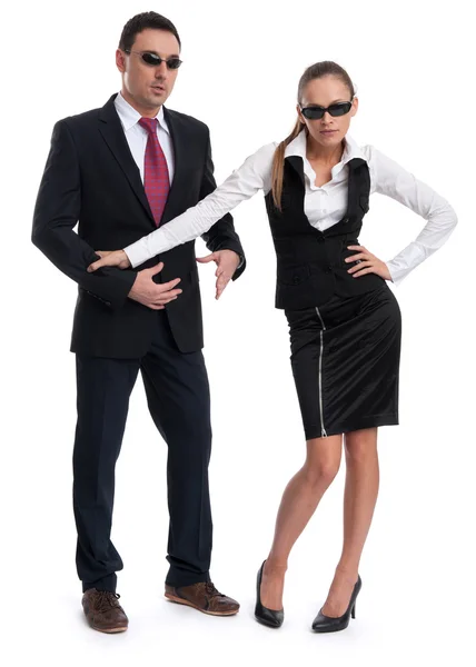 Business people wearing sunglasses — Stock Photo, Image