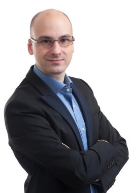 Kollarını katlanmış ile işadamı