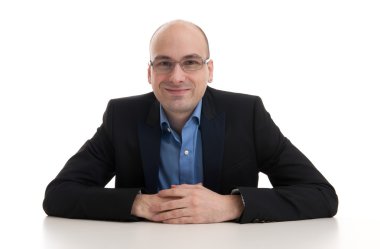 gülümseyen iş adamı