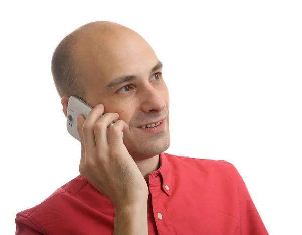 Man op telefoon — Stockfoto