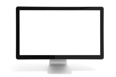 Boş ekranlı bilgisayar monitörü