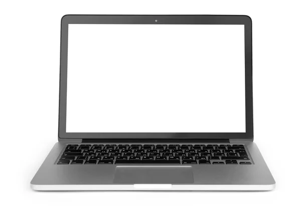 Laptop üres képernyővel — Stock Fotó