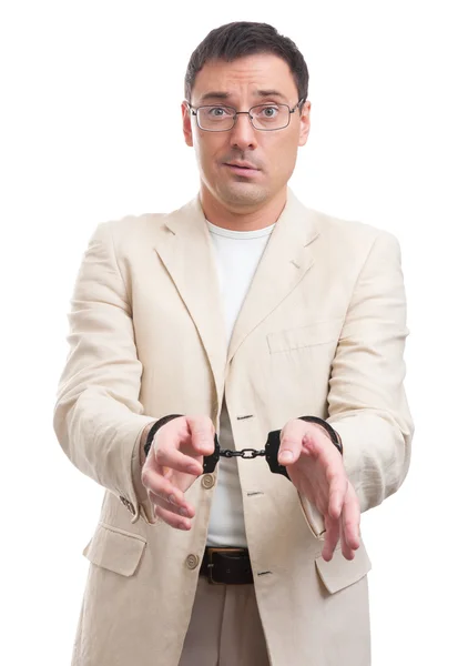 Man in handcuffs — Stock Photo, Image