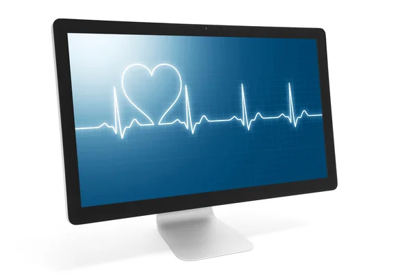 Batimento cardíaco online — Fotografia de Stock