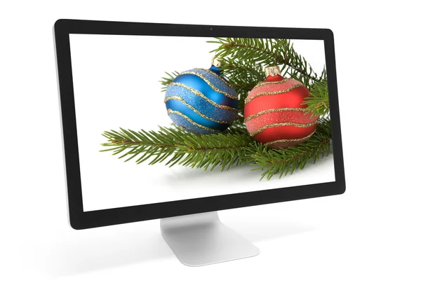 Decoración de Navidad en la pantalla — Foto de Stock