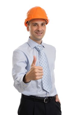 Yakışıklı mühendis portresi