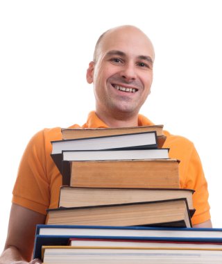 pek çok kitap olan adam