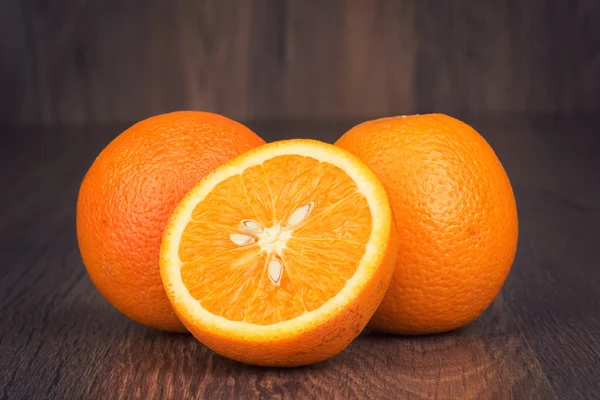 Fruta biológica de laranja — Fotografia de Stock