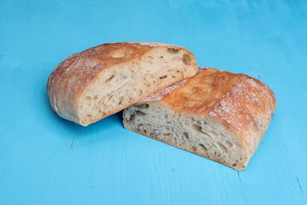 Hausgemachtes rustikales Ciabatta-Brot — Stockfoto