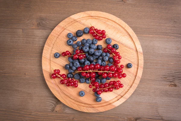 Red currant and blueberry — Stock Photo, Image