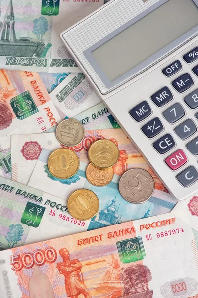 Russische geld achtergrond — Stockfoto