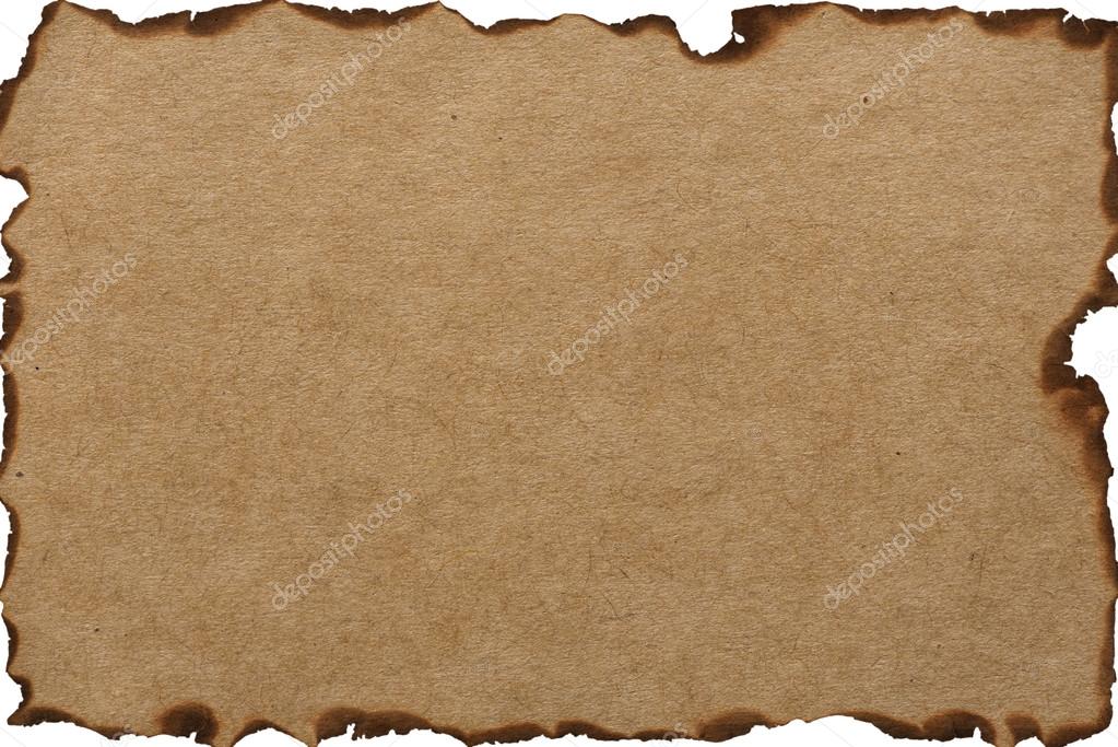Plain aged paper with burnt edges - Stock Image - Everypixel