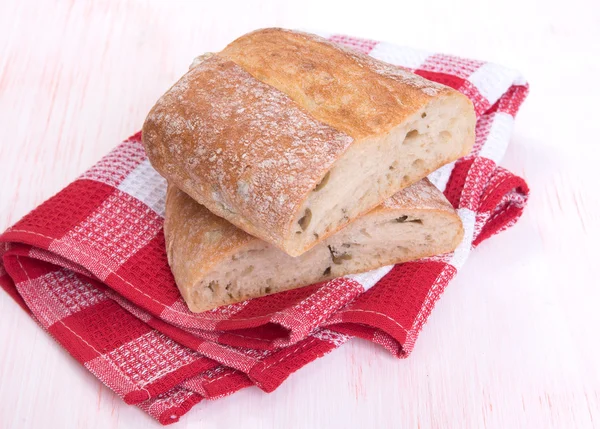 Ciabatta świeży chleb — Zdjęcie stockowe