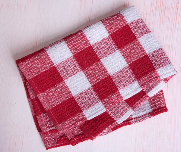 Folded red-white Towel — Stock Photo, Image