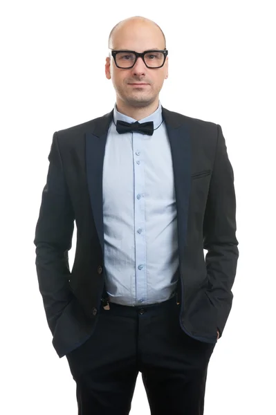 Stilig kille med bow-tie — Stockfoto