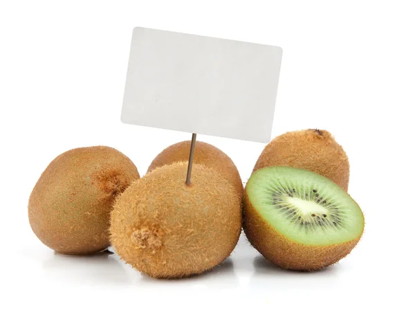 Fresh kiwi with price tag — Stock Photo, Image