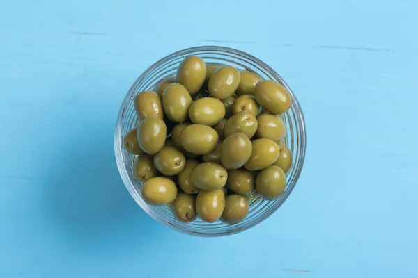 Aceitunas verdes enlatadas —  Fotos de Stock