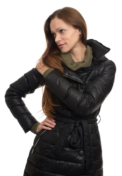 Mujer con ropa de abrigo, Chaqueta —  Fotos de Stock