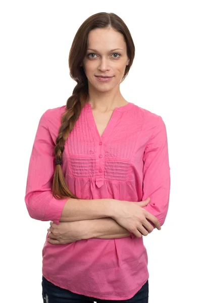 Woman in pink Clothing — Stock Photo, Image