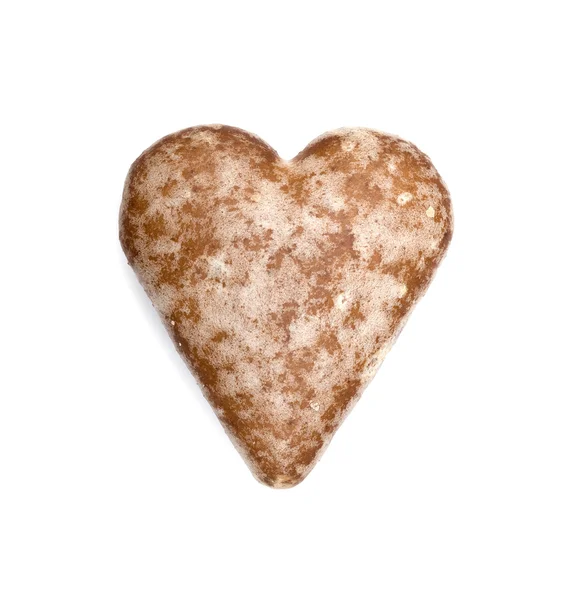 Biscoito de gengibre tradicional polonês isolado em branco — Fotografia de Stock